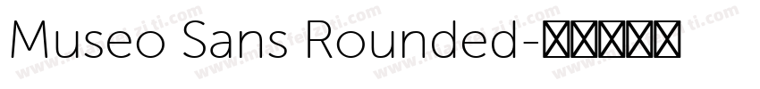 Museo Sans Rounded字体转换